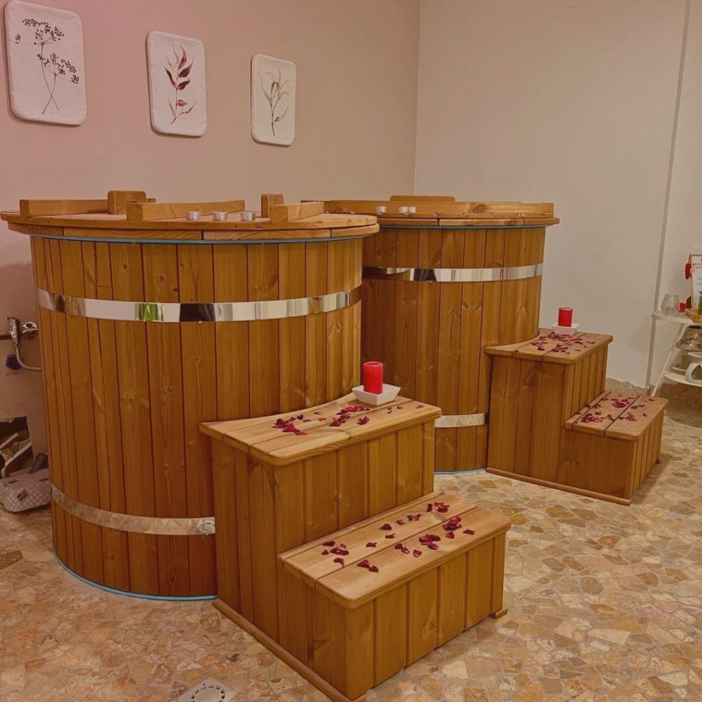 Vasca a freddo con ghiaccio - Zagara Ritual e spa