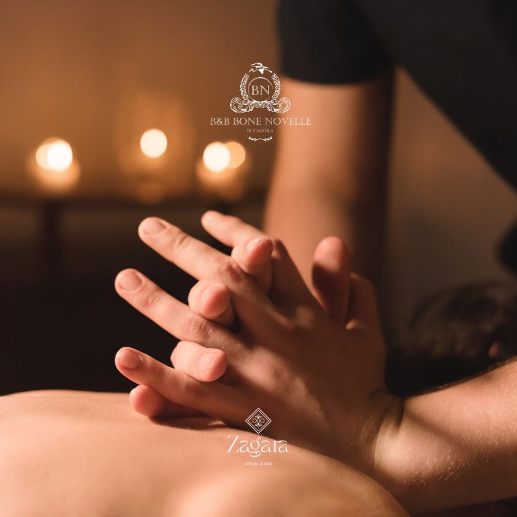 Massaggio TCS (Testa, Collo, Schiena) - Ospiti B&B Bone Novelle L'Aquila - Zagara spa