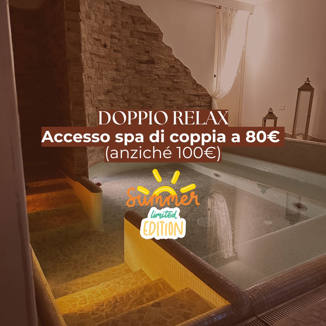 Doppio Relax Summer Edition, Accesso spa di coppia a 80€ | Lun–Gio mattina e pomeriggio - zagara spa l'aquila